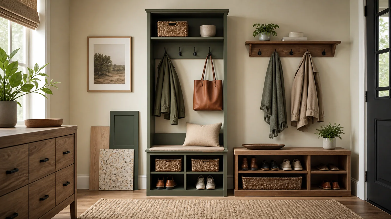 Selection details related to best entryway storage formats for busy american homes