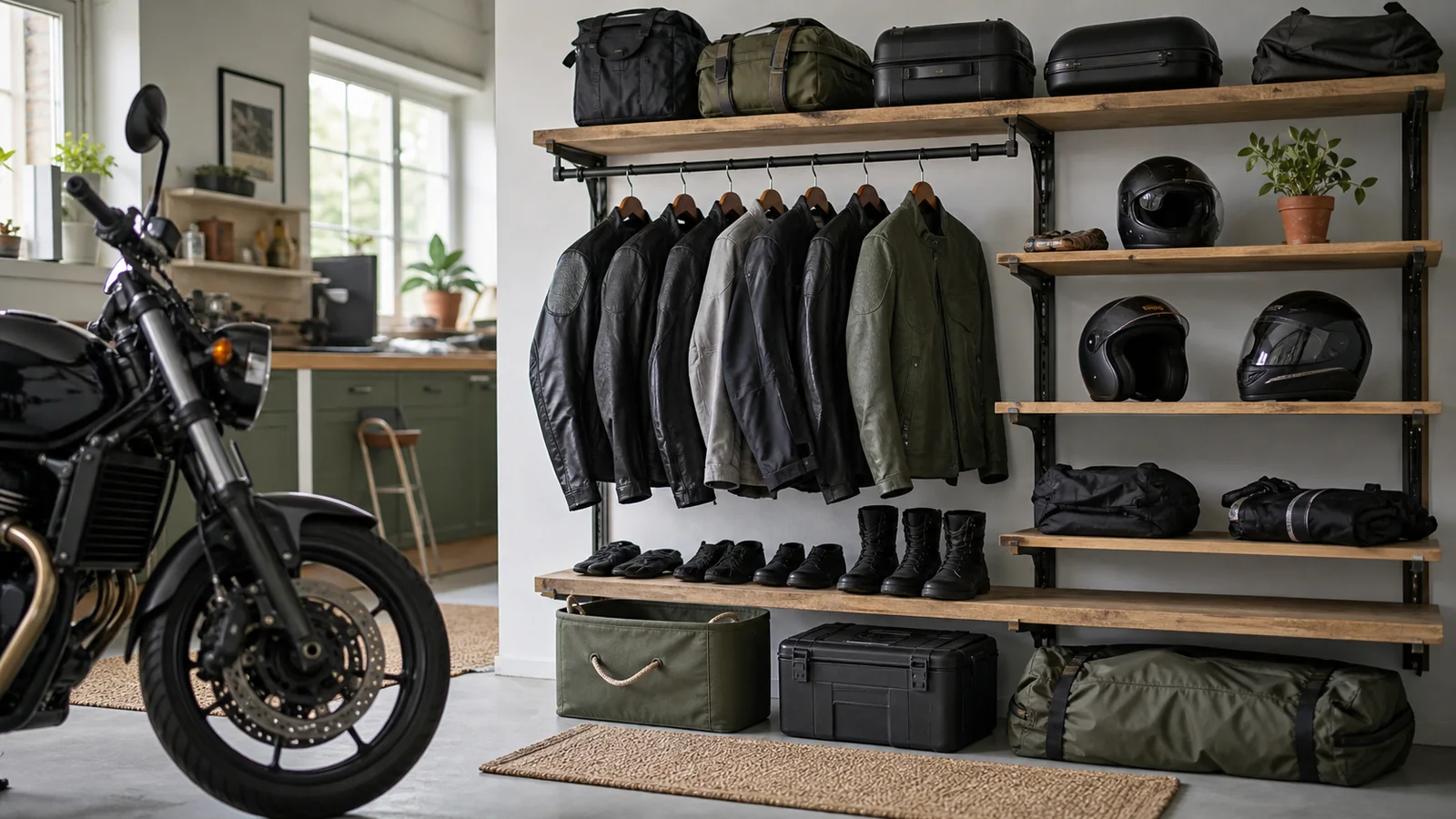 Selection details related to best garage organization formats for motorcycle gear