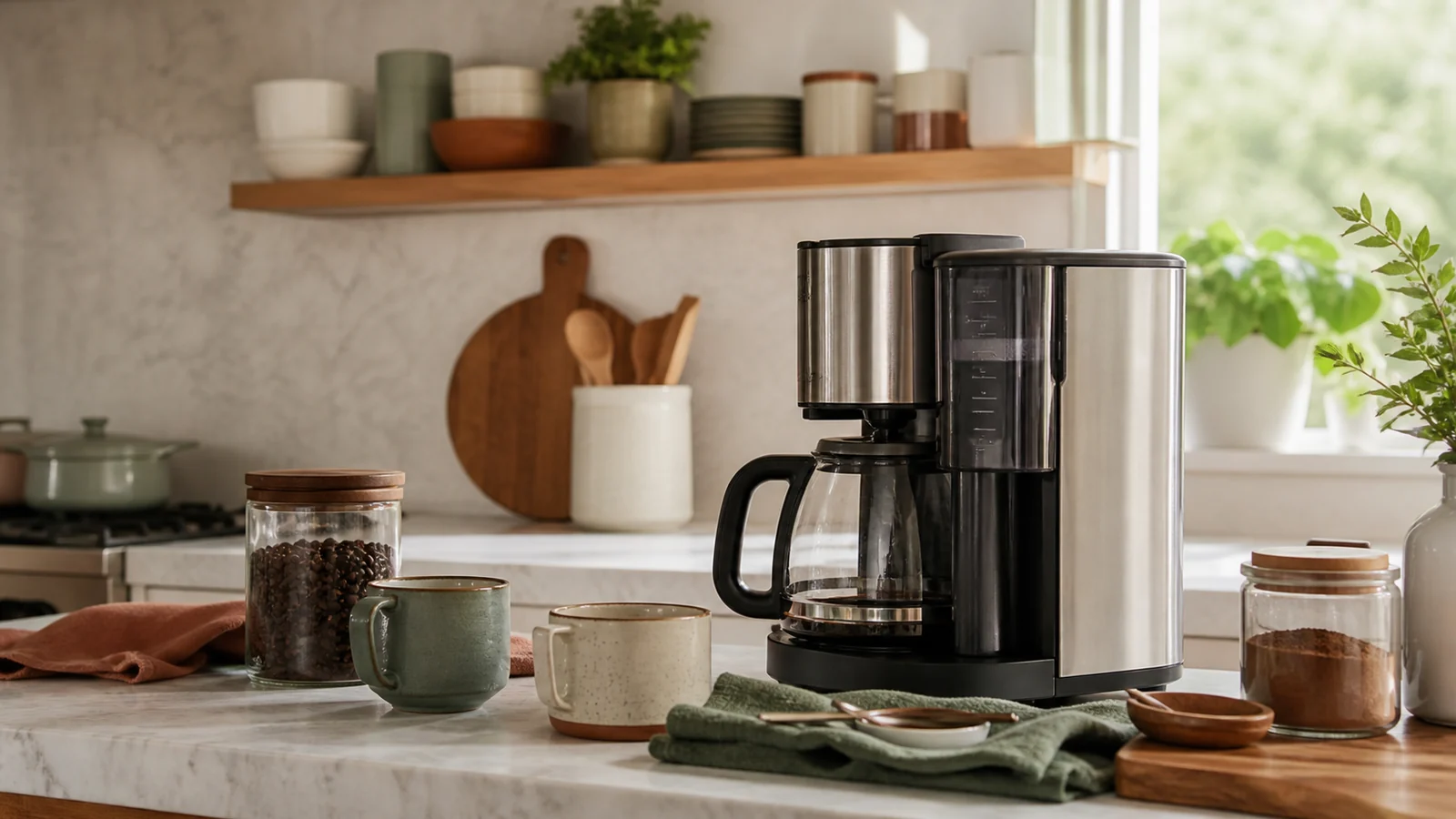 Care and ownership context for buying a coffee brewer: capacity, routine and cleanup