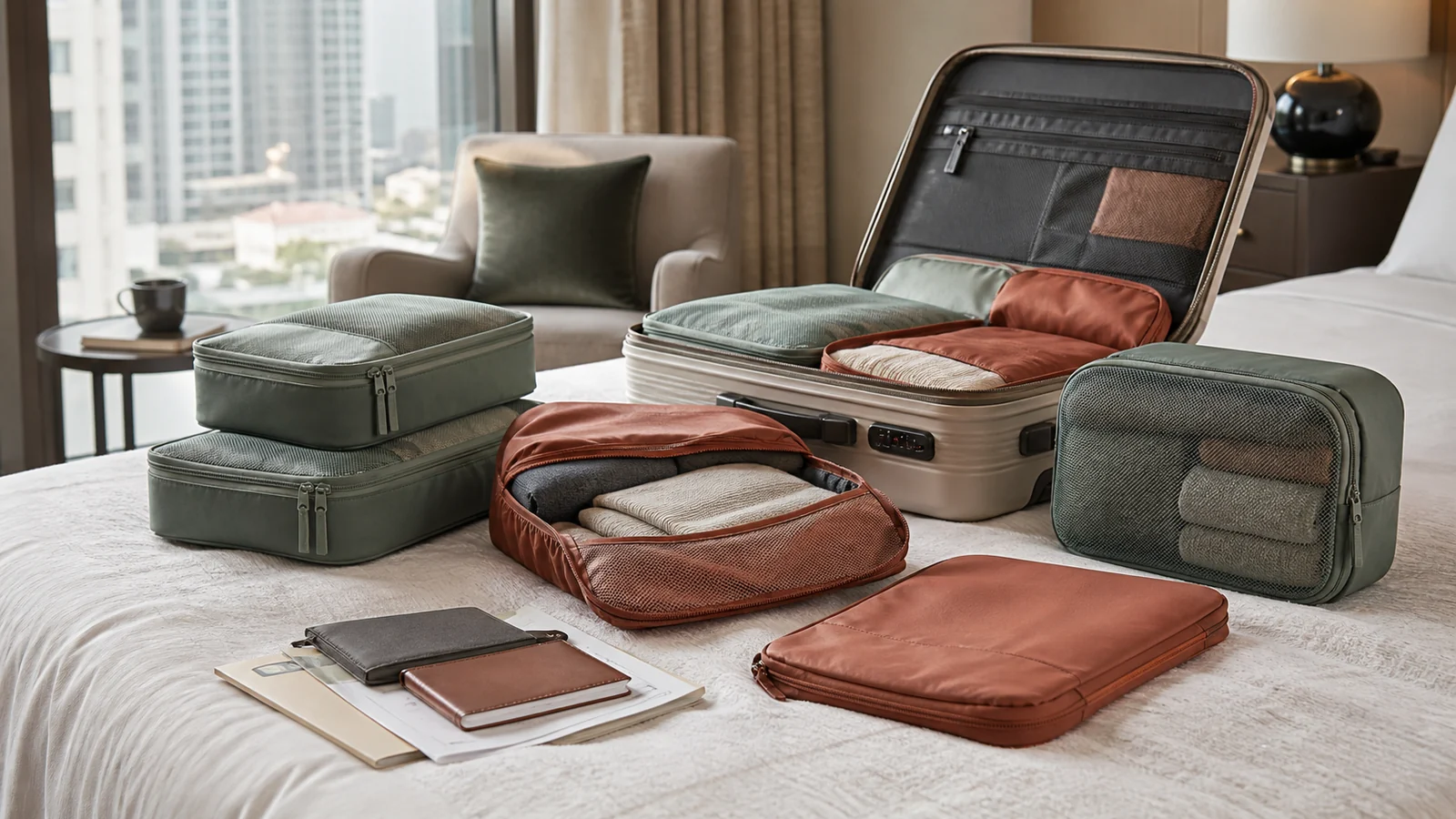 Selection details related to buying packing cubes: size, structure and real packing value