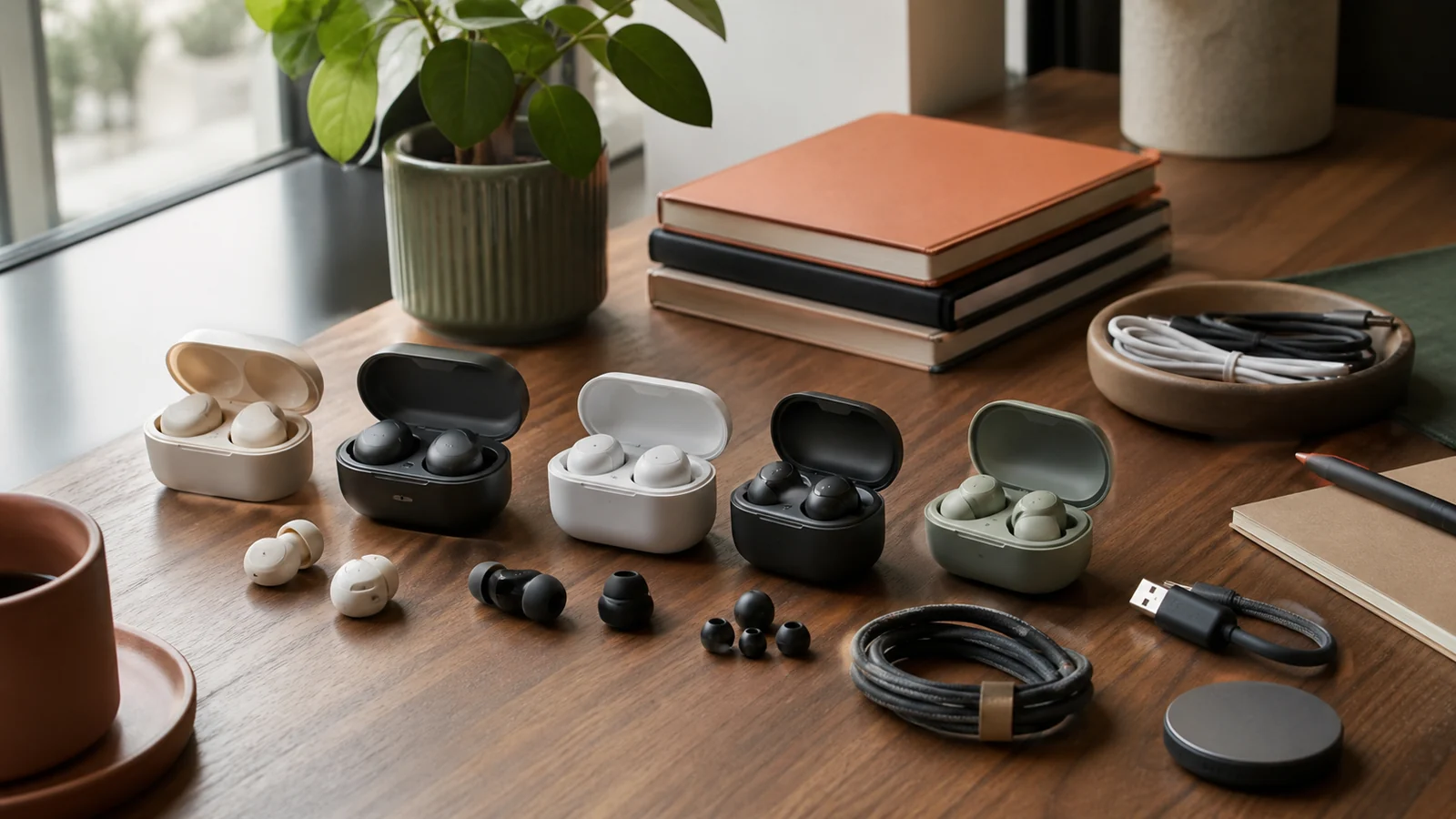 Selection details related to buying wireless earbuds: fit, controls, battery and returns
