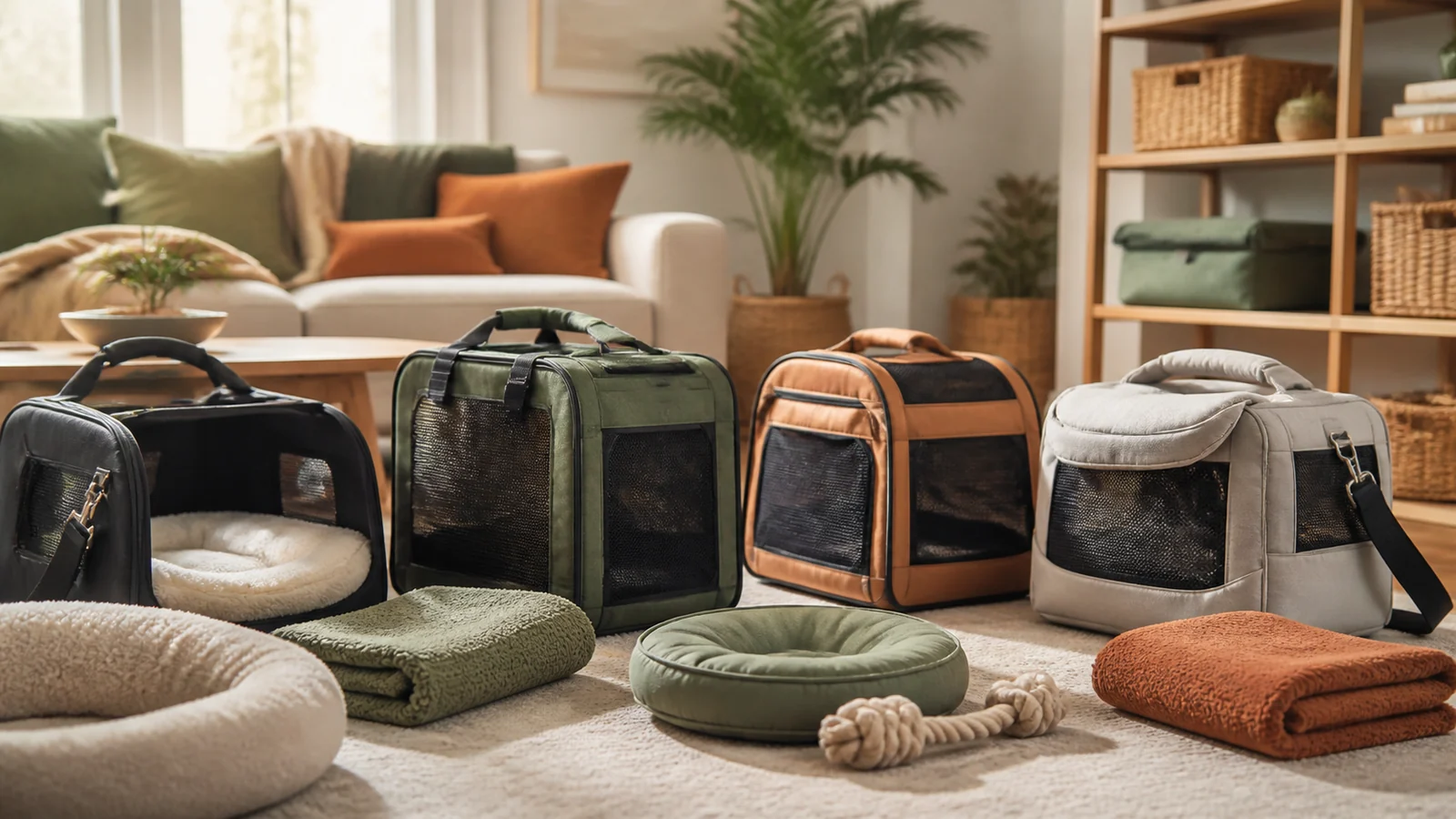 Selection details related to choosing a pet carrier for fit, access and normal travel