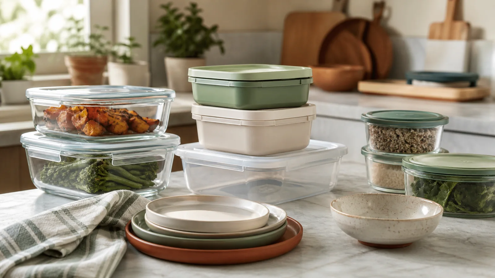 Care and ownership context for glass vs plastic food containers: weight, staining and storage