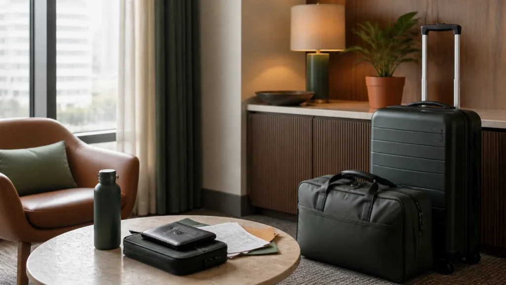 Editorial still life illustrating hotel vs vacation rental: service, space and booking trade-offs