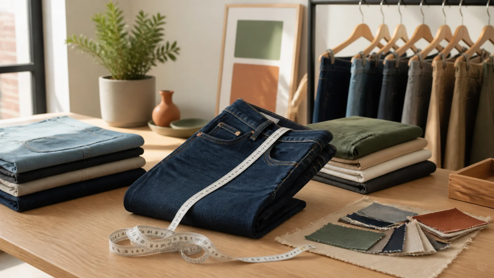 Selection details related to how to buy jeans online using garment measurements