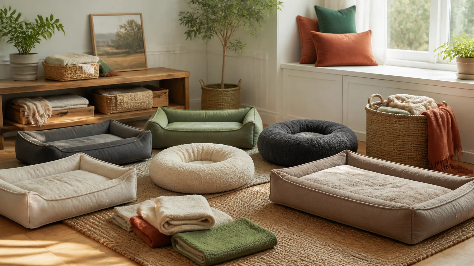Selection details related to how to choose a dog bed by size, cover and cleaning routine