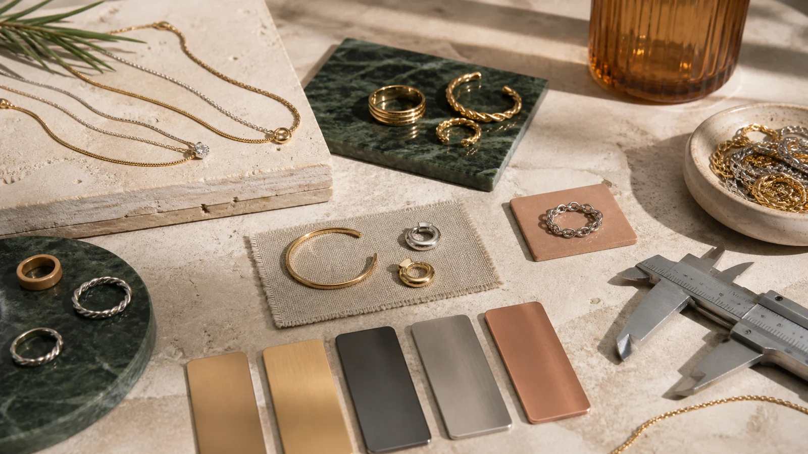 Selection details related to how to choose everyday jewelry by material, finish and maintenance