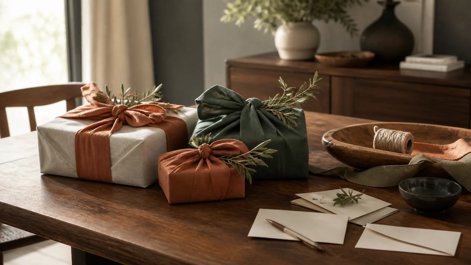Editorial still life illustrating personalized vs ready-to-ship gifts: meaning, risk and lead time