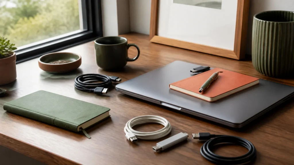 Editorial still life illustrating ports, protocols and compatibility: a plain-english guide