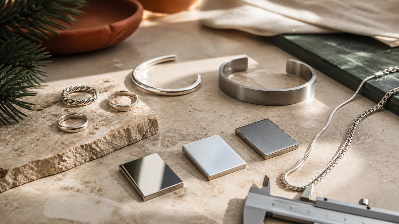 Selection details related to sterling silver vs stainless steel jewelry: a practical comparison