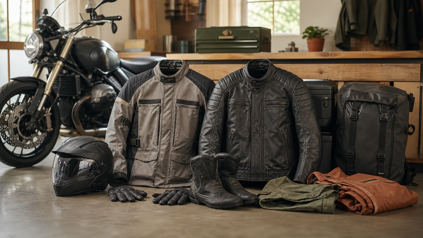 Selection details related to textile vs leather riding jackets: use, care and weather trade-offs
