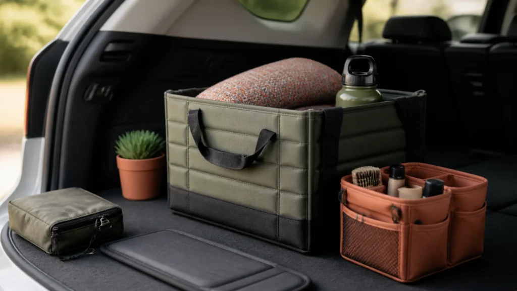 Editorial still life illustrating vehicle accessory compatibility: what year, trim and factory fit mean