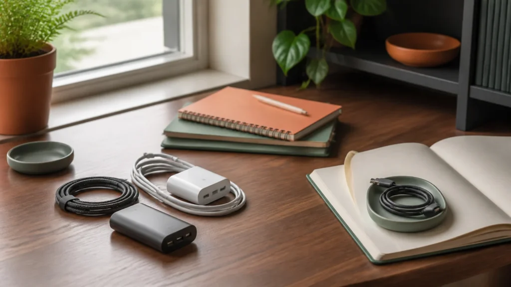 Editorial still life illustrating what a consumer electronics warranty actually helps you compare