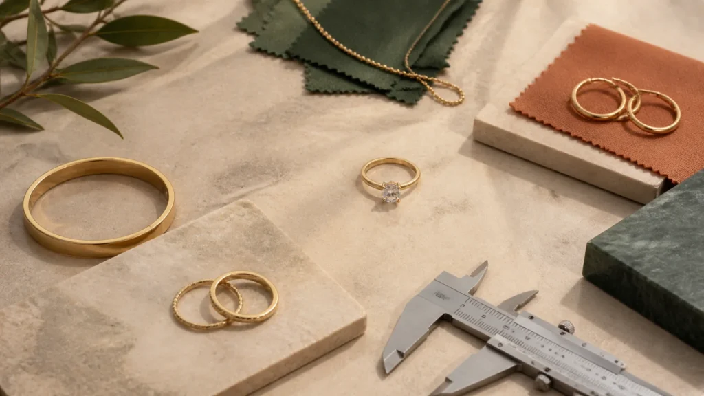 Editorial still life illustrating why jewelry value is more than a metal price