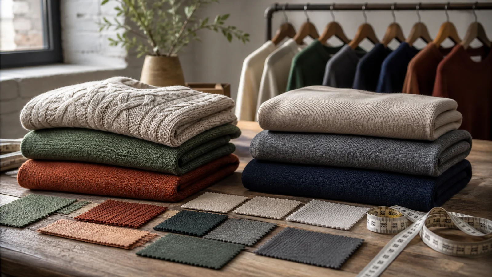 Selection details related to wool vs synthetic sweaters: warmth, feel and upkeep